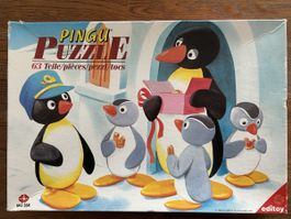 Pingu Puzzle 63 Teile guter Zustand, antik