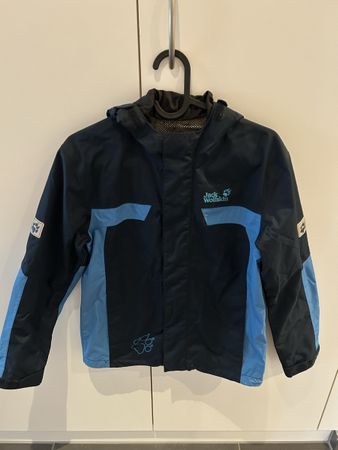 Kinder Jacke Jack Wolfskin blau dunkelblau Grösse 152