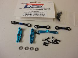 für Tamiya TT02 Tuning Set Alu Lenkung Blau,NEU!