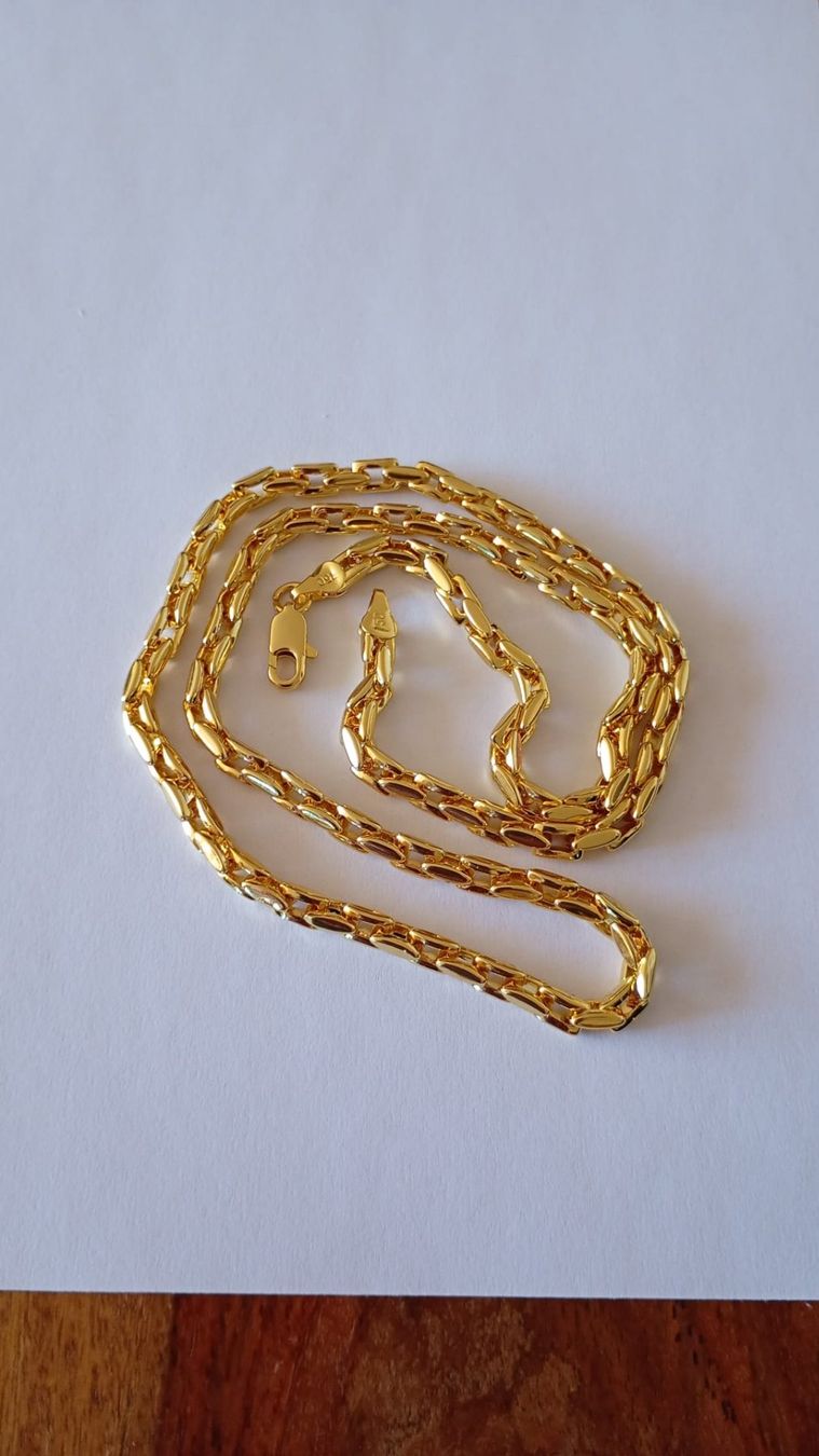 Catenine: Vergoldete Halskette mit 18 Karat – Nuovo e nell'imballaggio originale da St.Gallen venduto da Viki3