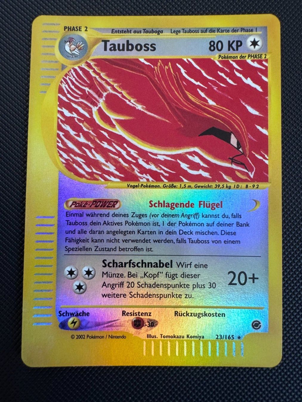 Pokémon Sammelbilder & Trading cards: Pokemon Tauboss Reverse Holo 23/165 - Expedition - DE – Gebraucht aus Erstfeld von PokeSandero