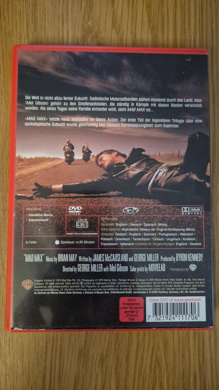 Tous les DVDs: Mad Max DVD – D'occasion à Bassersdorf par Janine06 1