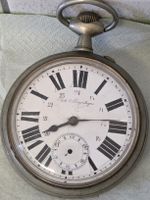 Alte Taschenuhr "Anti-Magnetique" mit Kett- Durchmesser 80mm