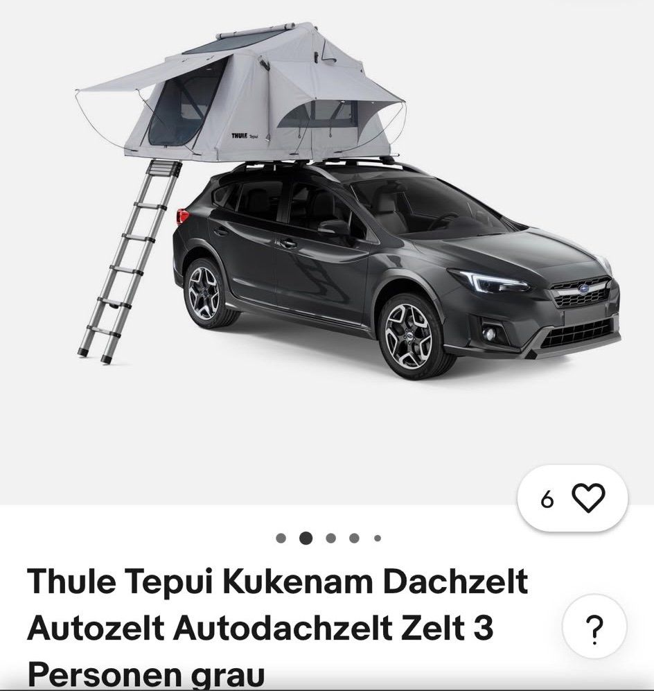 Thule Tende : Thule Tepui Kukenam Autodachzelt – Usato da Auw venduto da Enniroc 2