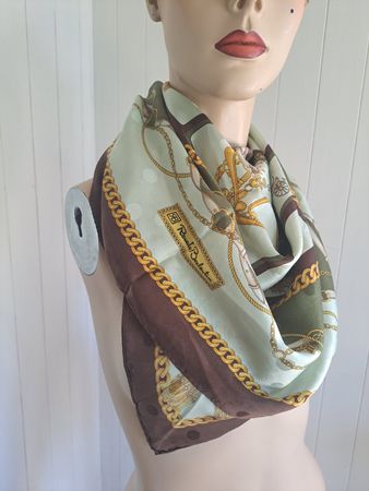 Jacquard Foulard RENATO BALESTRA Carré Vintage Seide Tuch