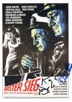 Kirk Douglas Patricia Neal & Paula Prentiss Autogramm Karte