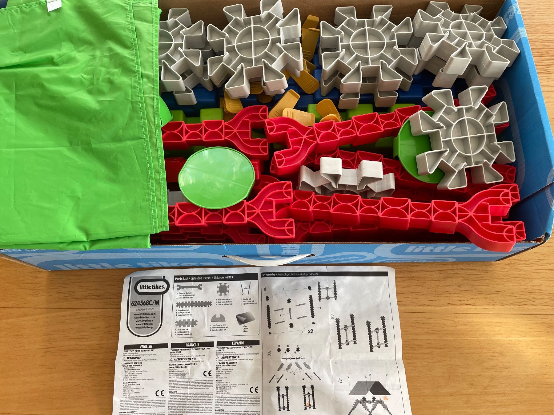 Kit di costruzioni: Little Tikes TikeStix Fort Building Set – Usato da Seengen venduto da swossi 1