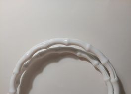 Taschengriffe, 2erSet, Rund/Kreis, Kunststoff, Ø: 20cm weiss