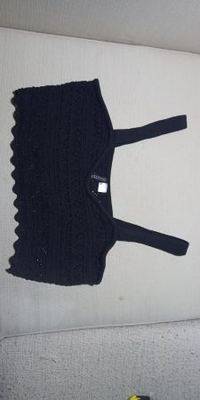 H&M Divided Crochet Bikini Top gehäkelt L XL zu Odd Molly