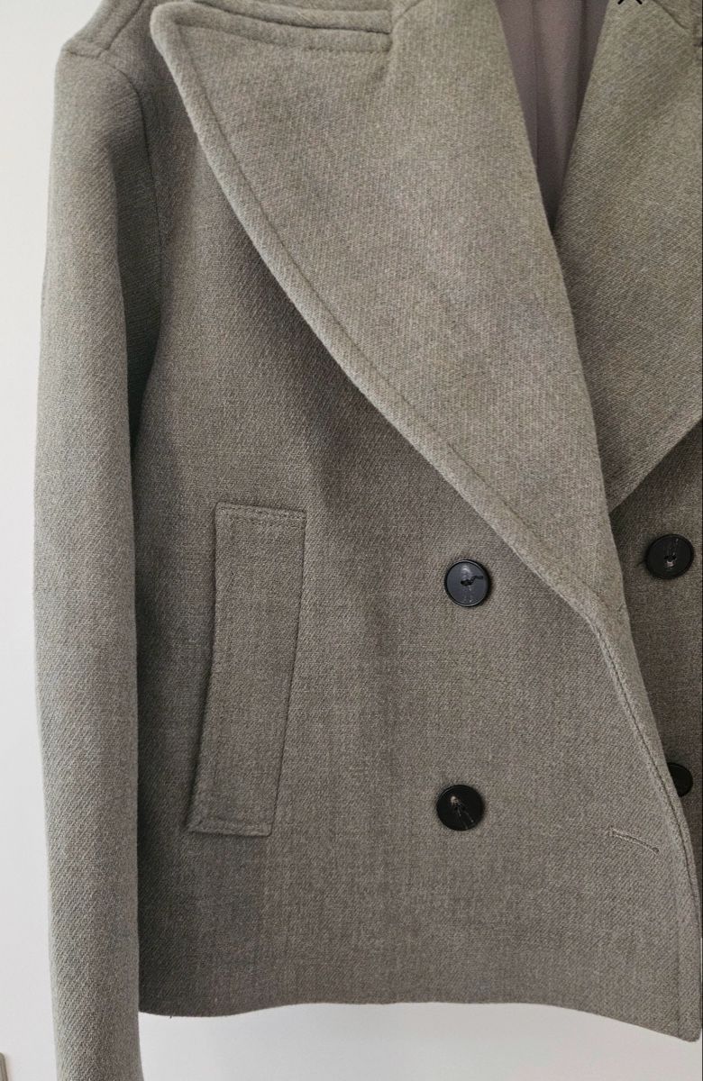 Zara Vestes: Zara Wool Blend Jacket Grey Like New Condition – D'occasion à Tuggen par Tantas 3