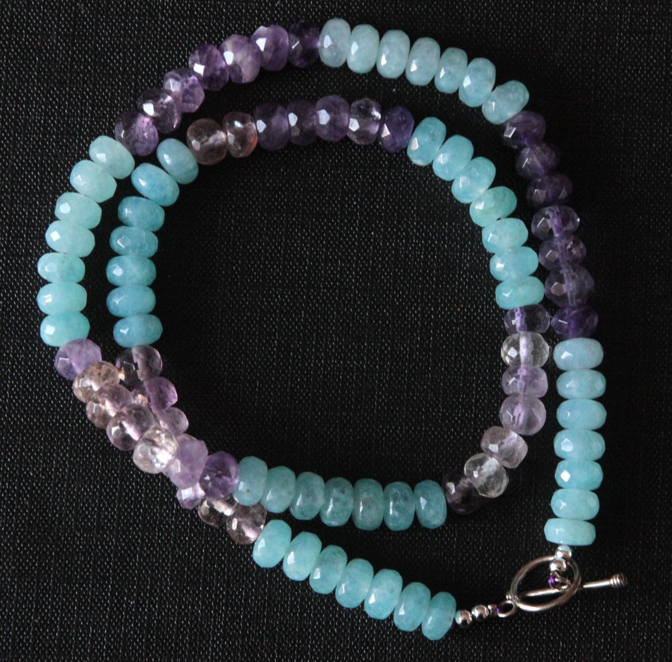 Catenine: NEU: Amethyst Aquamarin Collier Halskette – Nuovo (secondo la descrizione) da Matten b. Interl venduto da EdelsteineInterlaken 2