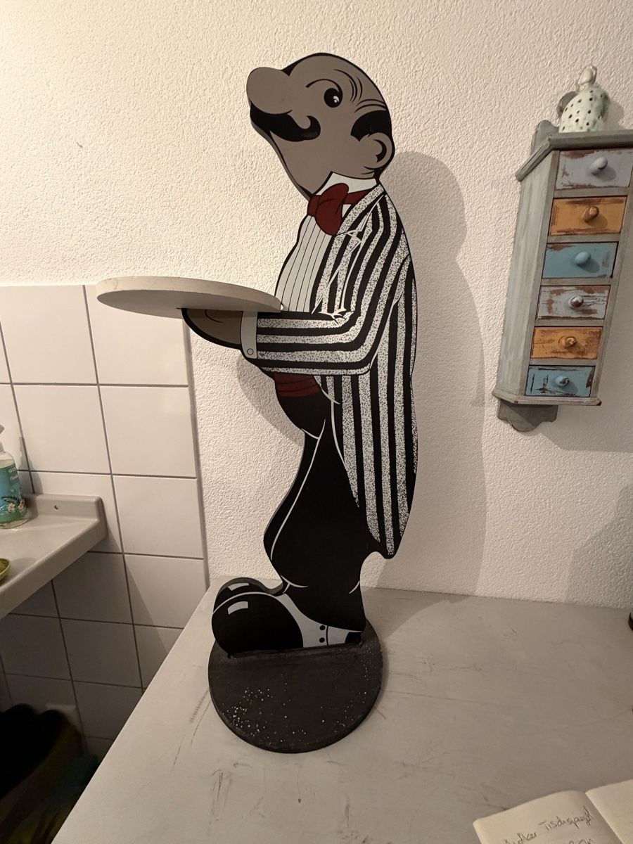 Figurines: Kellner Figur mit Serviertablett Stehtisch Dekoration 50cm – D'occasion à La Cibourg par pantokrator 4
