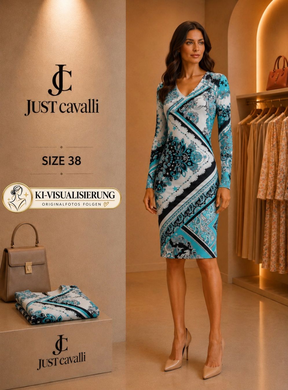 Roberto Cavalli Kleider: Just Cavalli Kleid, Grösse 38 – Neu (gemäss Beschreibung) aus Fällanden von ekaterinatheissl