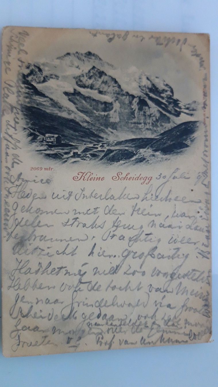 Cartoline postali: Kleine Scheidegg 1897 – Usato da Sargans venduto da nicsam1815