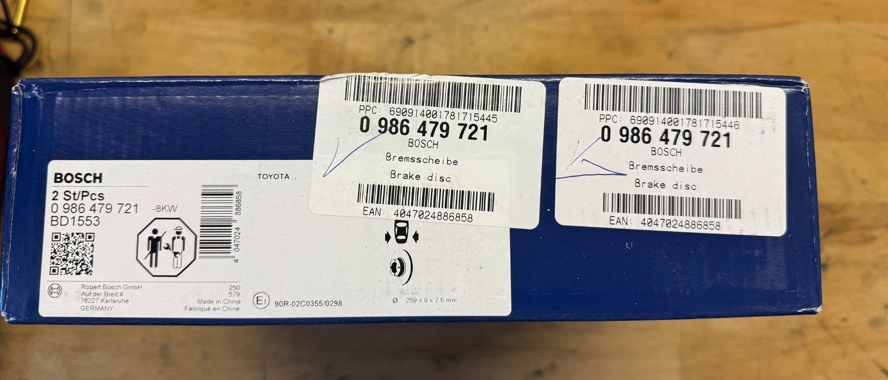 Toyota Toutes les pièces auto: Bremsscheiben Toyota – Neuf avec emballage d'origine à Uhwiesen par sepp357 1