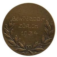 Medaille Bentegodi Zürich 1934