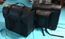 Töff- Satteltaschen Packtaschen Motorrad Leder