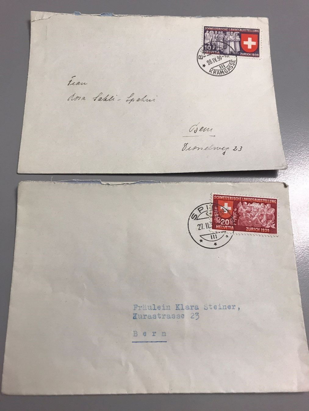 Alle Briefmarken: Briefe Landesausstellung 1939 – Gebraucht aus Spiez von Fridu99