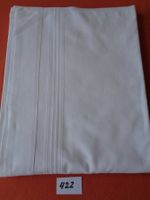 Oberleintuch, Farbe weiss mit gewobener Bordure - Vintage