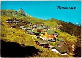 BETTMERALP 1938 m (Wallis) mit BETTMERHORN ca. 1965 (VS)