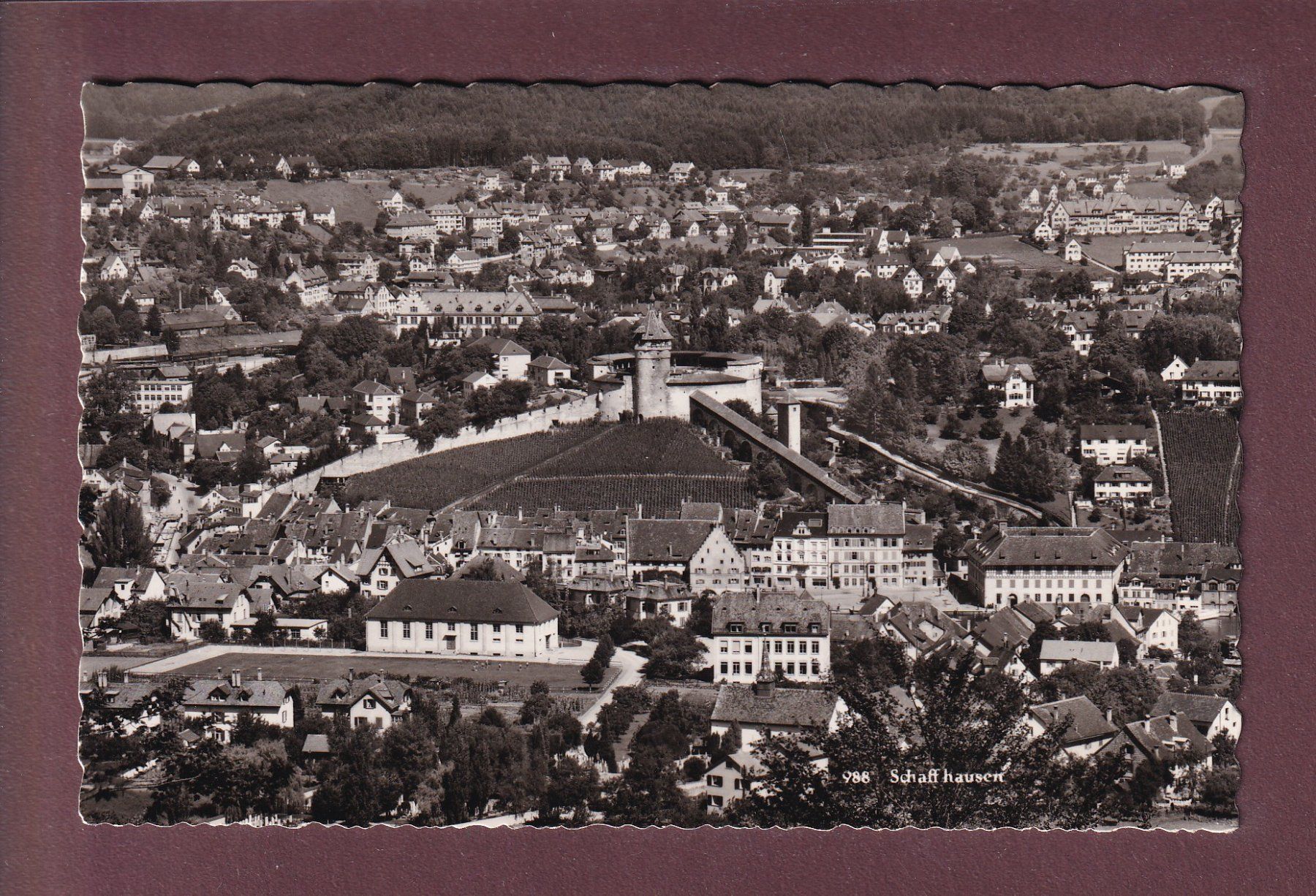 Ansichtskarten: SCHAFFHAUSEN - Teilansicht – Gebraucht aus Pully von nicecards