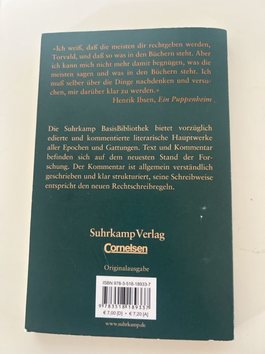 Libri: Nora Oder Ein Puppenheim (Henrik Ibsen) – Nuovo (secondo la descrizione) da Ins venduto da ile_gtn9 1