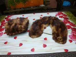 Muff und Kragen aus Pelz 1950 1970 Winter Kult Mode Design