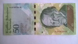 Billet banque Venezuela 50 Bolivars (Ours) 23/06/2015 UNC