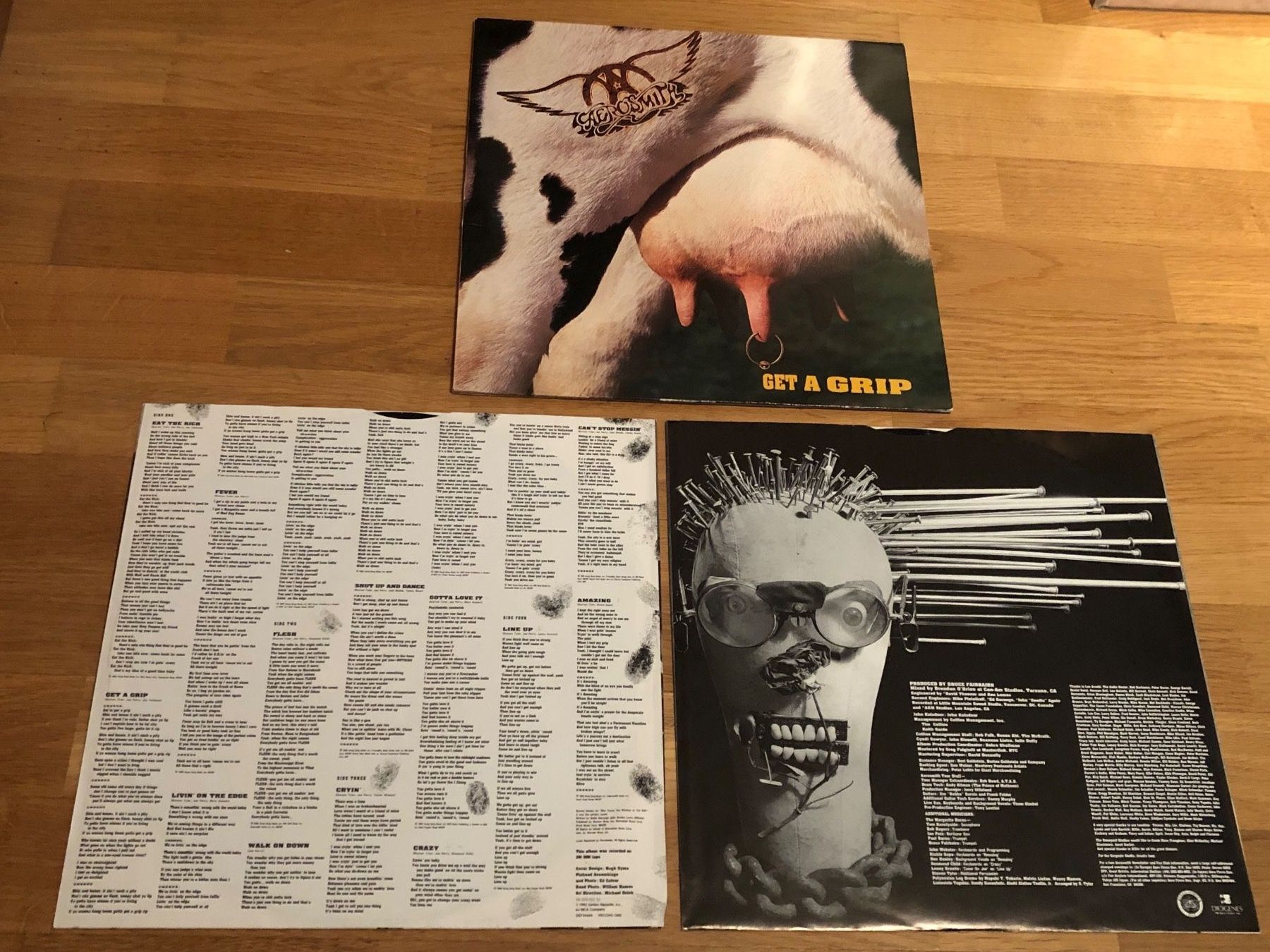 Schallplatten: Aerosmith. 1993. Get A Grip. Doppelalbum – Gebraucht aus Faulensee von Mizuno06 5