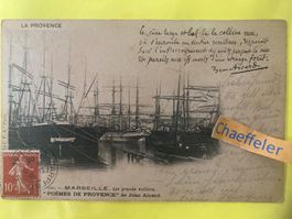 1908 La Provence. Marseille. Les Grands voiliers