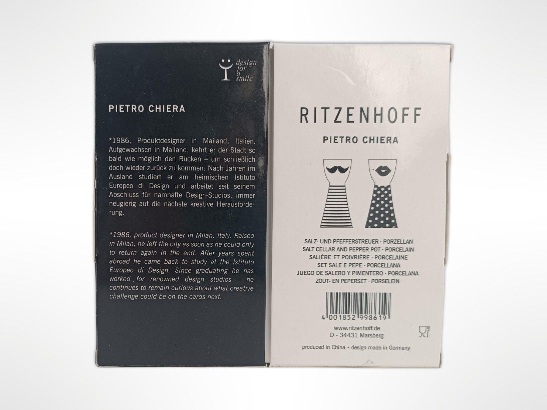 Set di piatti: RITZENHOFF Salz/Pfeffer Streuer – Usato da Suhr venduto da Restwert_Suhr 6