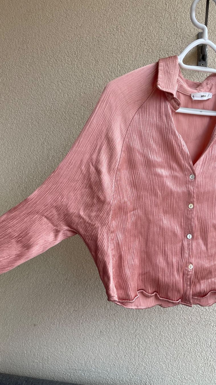 Mango Blusen: Metallic Pink Bluse Gr.L Mango – Gebraucht aus Arni AG von sch_7rz9 1