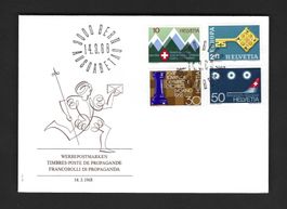 CH FDC Satz 1968
