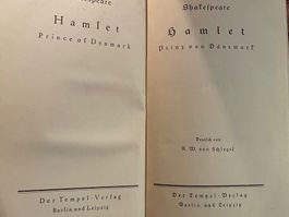 Shakespeare - Hamlet Prinz von Dänemark, antike Ausgabe