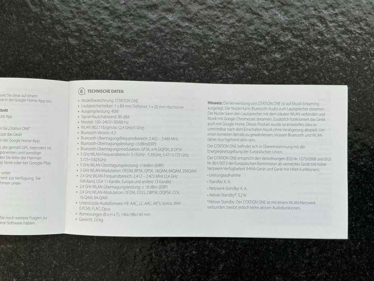 Harman-Kardon Haut-parleurs: Harman Kardon Citation One Lautsprecher – D'occasion à Fahrwangen par luna0404 5