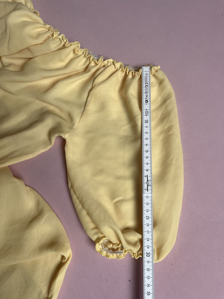 Vestiti: Sommerkleid, luftig, gelb, Gr. M, Off-Shoulder – Usato da Kaisten venduto da saleforfun 4