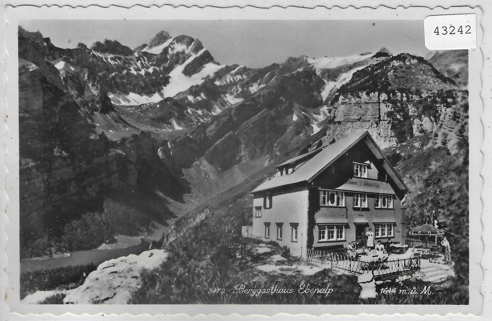Ansichtskarten: Berggasthaus Ebenalp - animee belebt – Gebraucht aus Ettingen von Kartenplanet