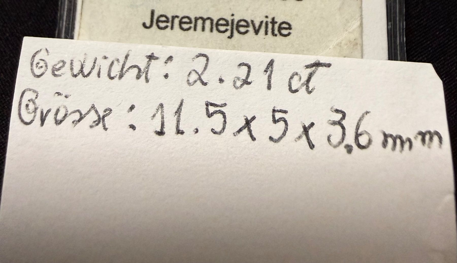 Pietre preziose: Rarität  Jeremerejevite – Usato da Oberhof venduto da RealStone 8