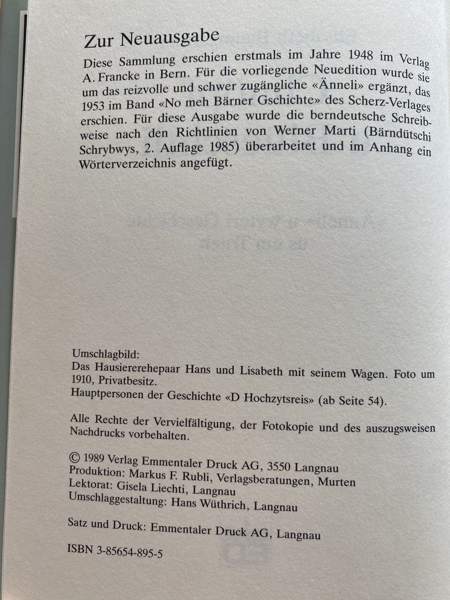 Bücher: Chnöpf u Blüeschtli - Elisabeth Baumgartner  – Gebraucht aus Schwarzenburg von Michellu 3