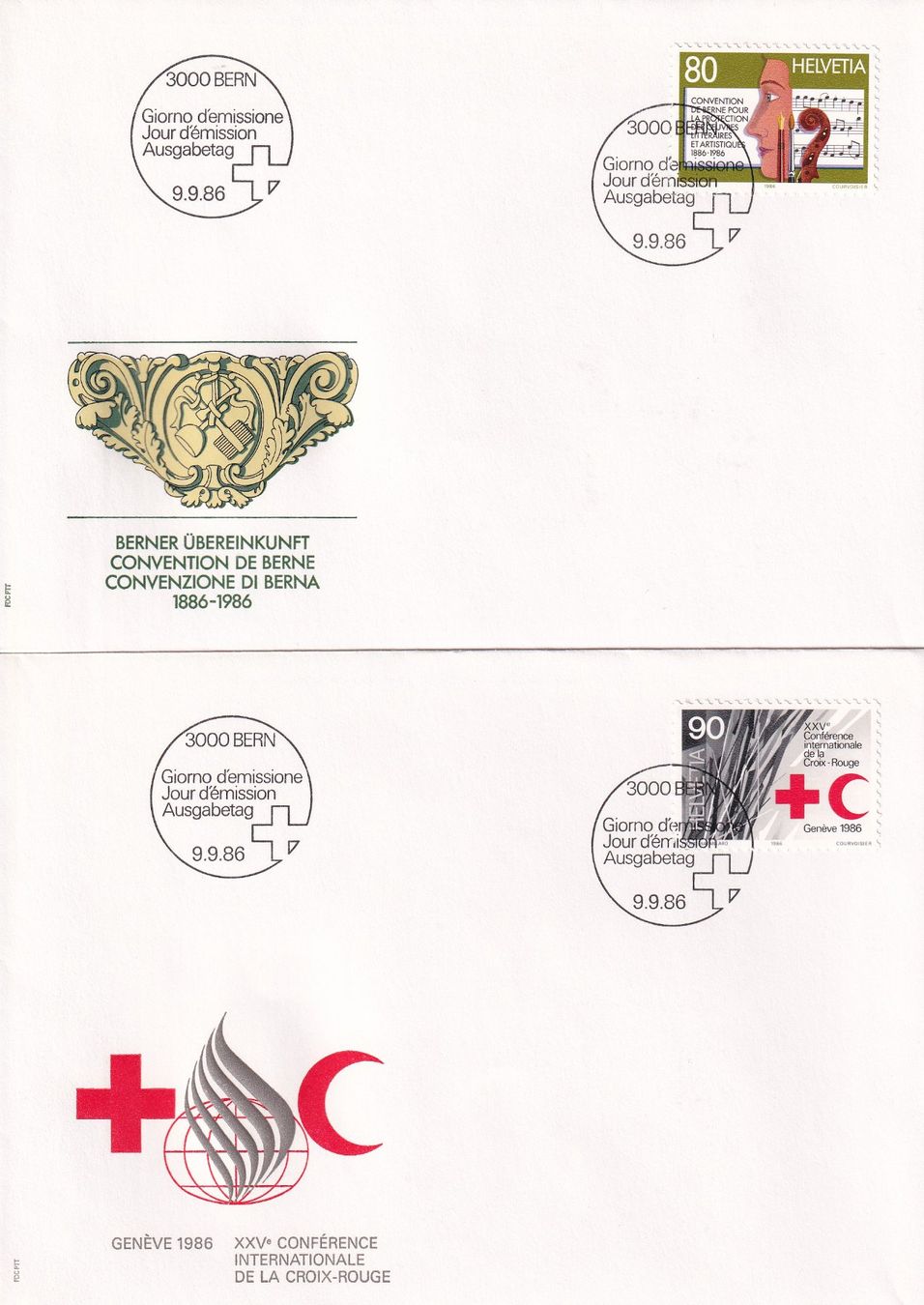 Tutti i francobolli: Lot 8 Briefe FDC 1986 – Usato da Rossa venduto da becky05 3