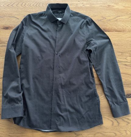 Olymp No. Six Super Slim Hemd, Schwarz, Grösse 42, Top