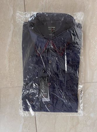 Olymp Button-Down-Hemd Navyblau Body Fit OVP (38)