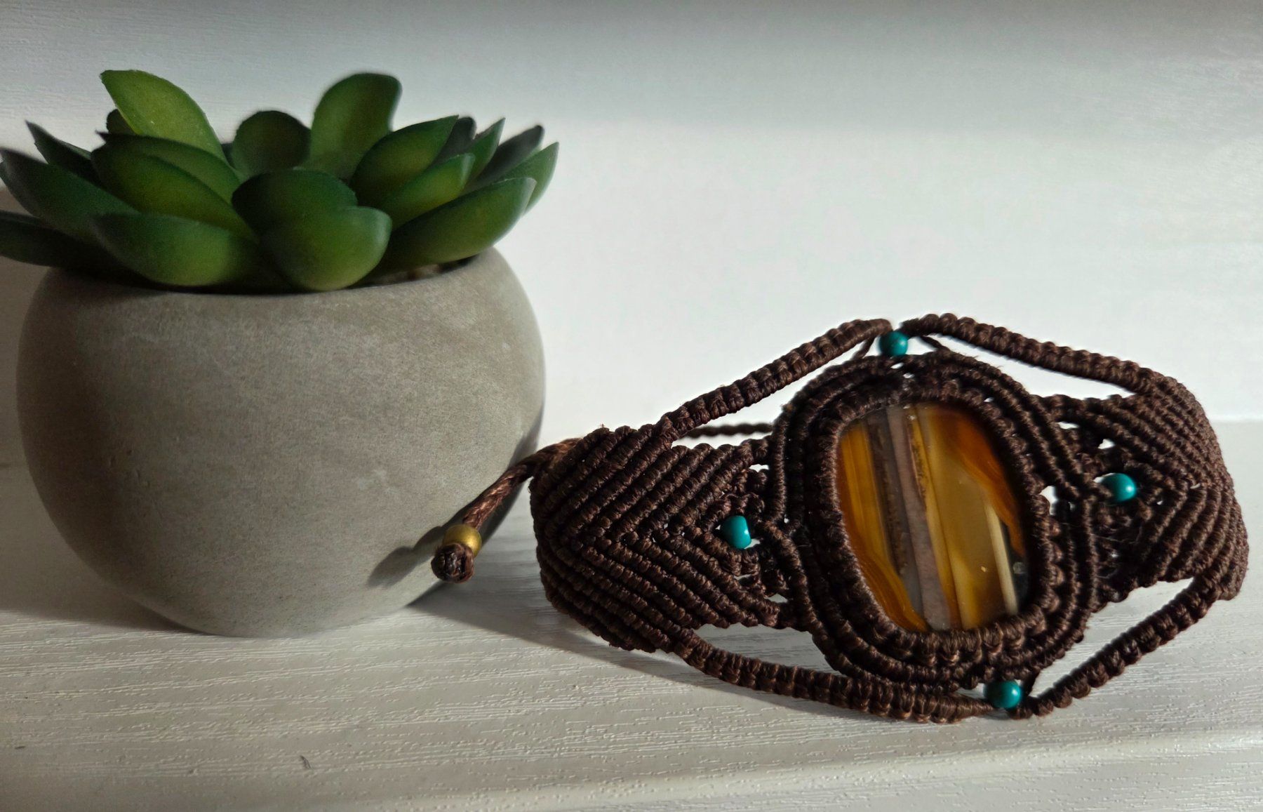 Bracciali & Braccialetti: Makramee Armband goa boho hippie – Usato da horn venduto da CherryCrow