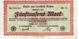 Aachen 5000 Mark Lit.A 01.02.1923 VZ-VZ+