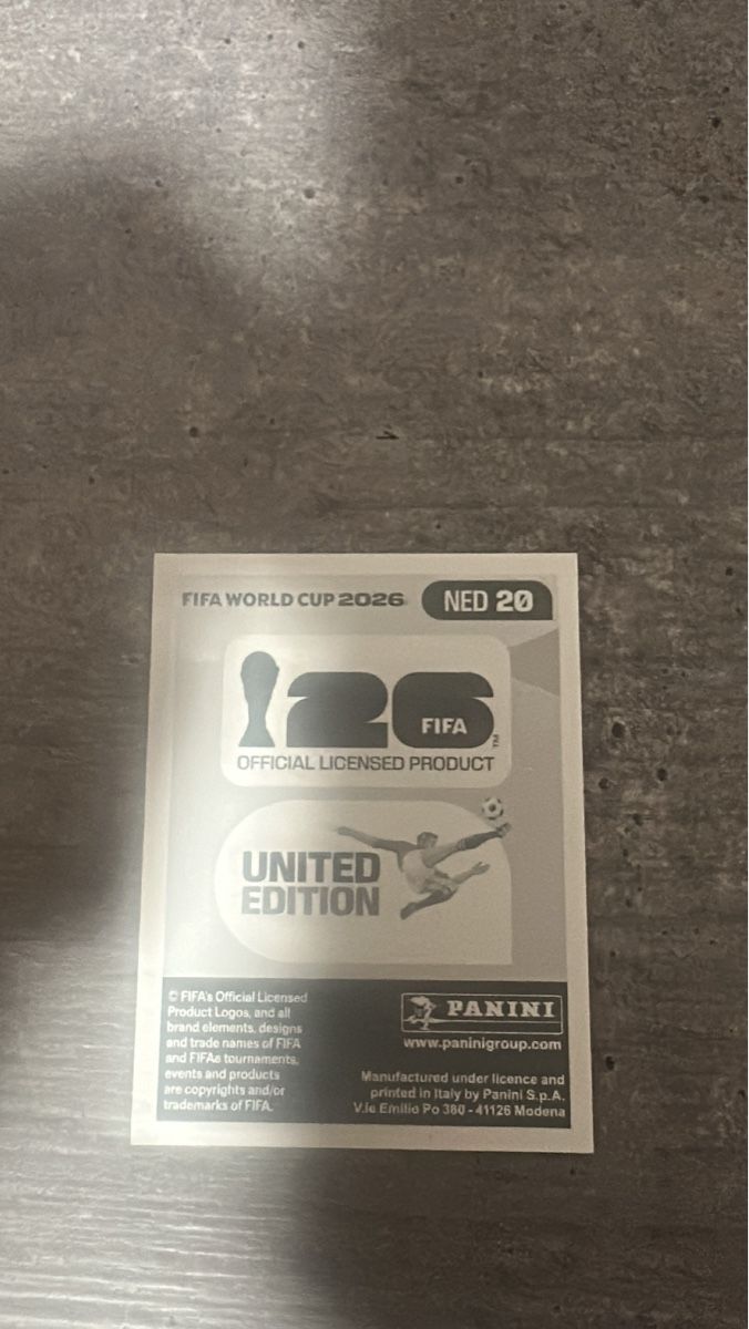 Panini Sammelbilder & Trading cards: NED 20 , FIFA WORLD CUP 2026 PANINI  – Neu (gemäss Beschreibung) aus Frauenfeld von 1PegPeg1 1