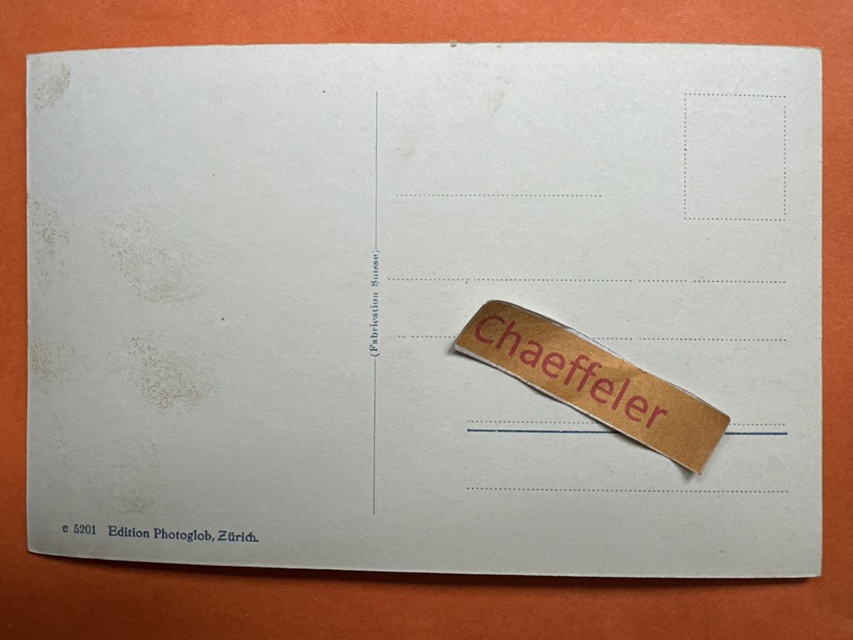 Cartoline postali: Sustenpass. Hinterfeldalp u. Fünffingerstock – Usato da Zürich venduto da Chaeffeler 1