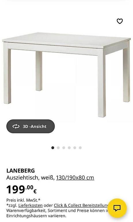 Ikea Tavoli: IKEA Laneberg Tisch – Usato da Binningen venduto da sve_pf5d