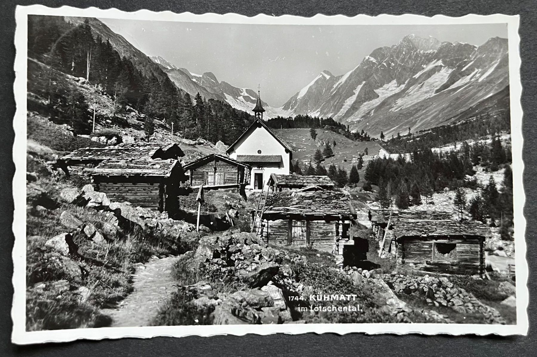 Cartoline postali: Kühmatt im Lötschental. ca. 1940 – Usato da Ostermundigen venduto da DaxKarten-75