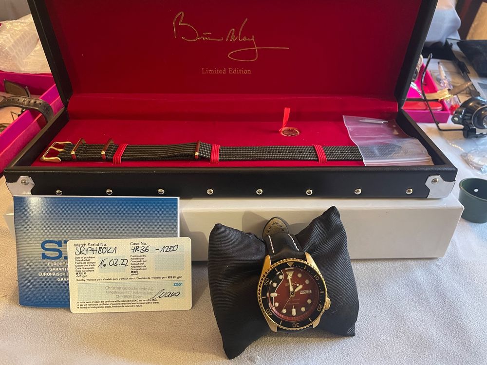 SEIKO 5 SPORTS BRIAN MAY RED SPECIAL LIMiTED EDITION Acheter sur