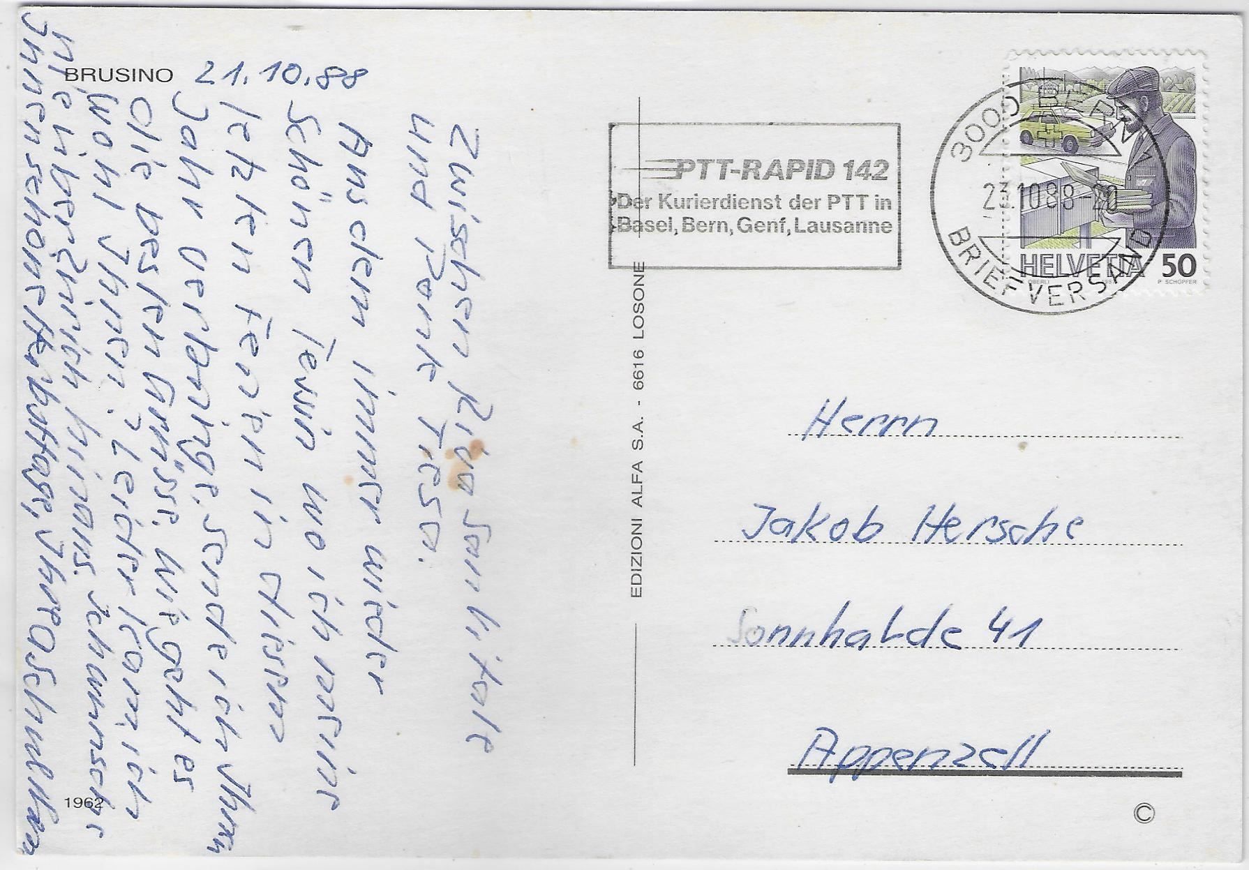 Cartoline postali: Brusino - Partie am See – Antico da Ettingen venduto da Kartenplanet 1